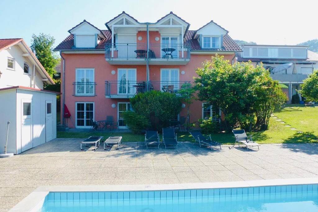 Die Seeblume - Ferienwohnung Mit Pool Und Seeblick Bodman-Ludwigshafen Exteriér fotografie